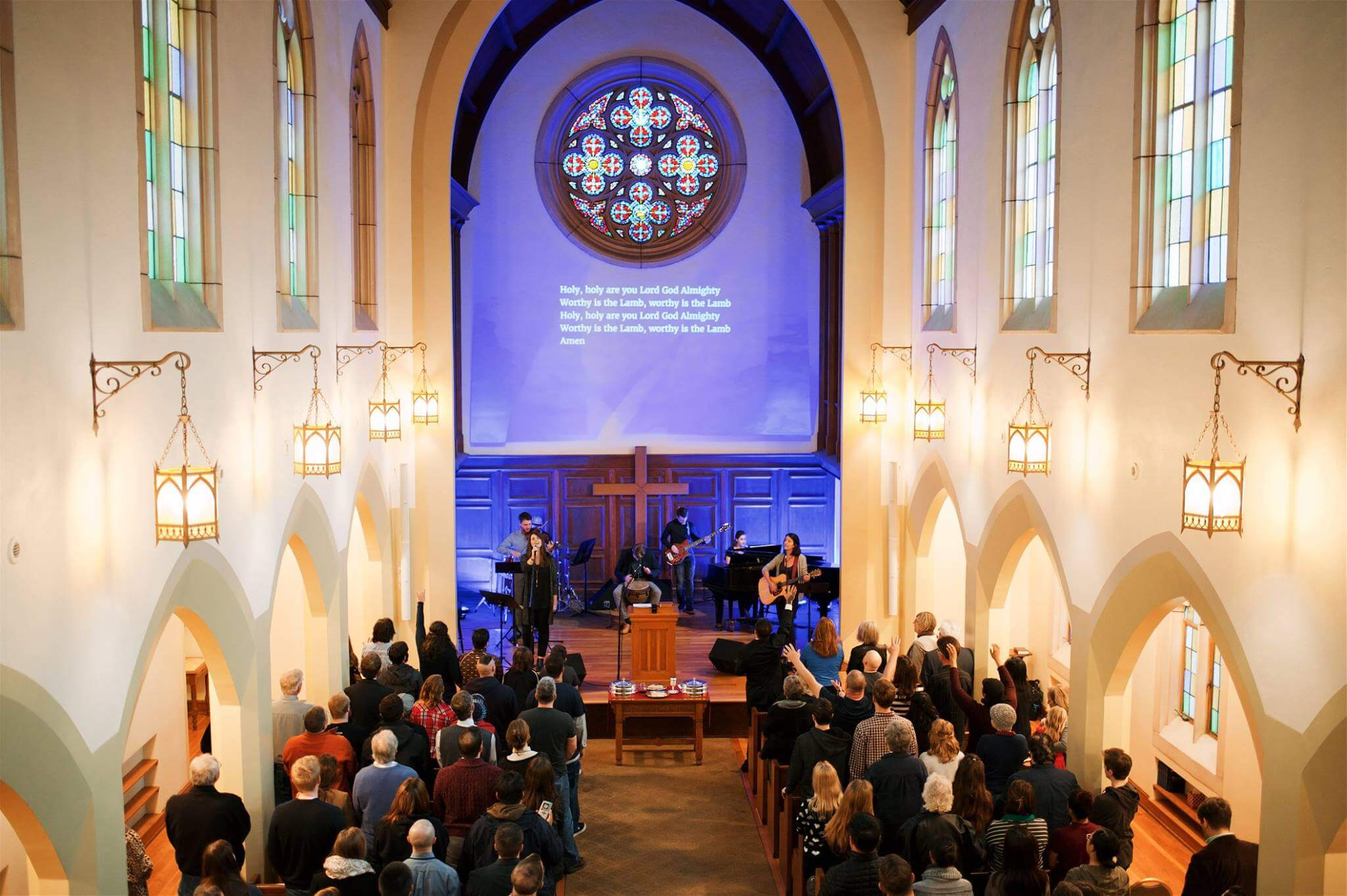 San Diego church congregation gathering for worship